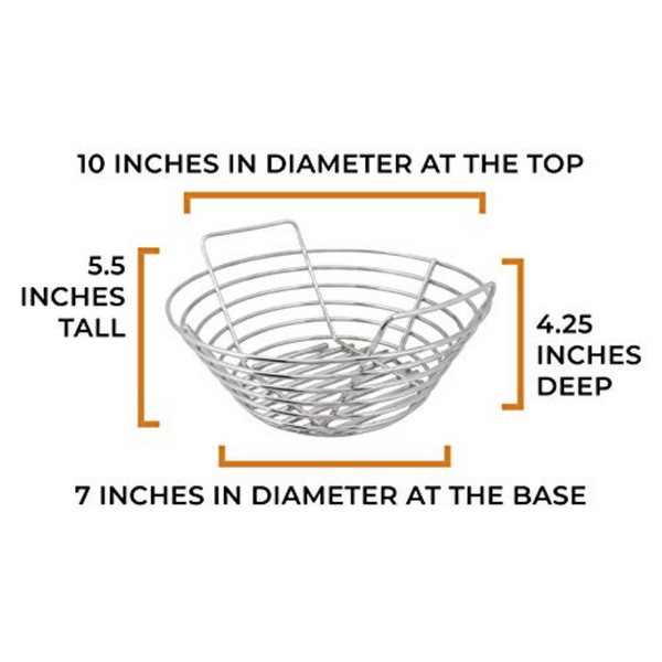 Dimensioned Small Kick Ash Basket