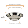 Dimensioned X-Large Kick Ash Can