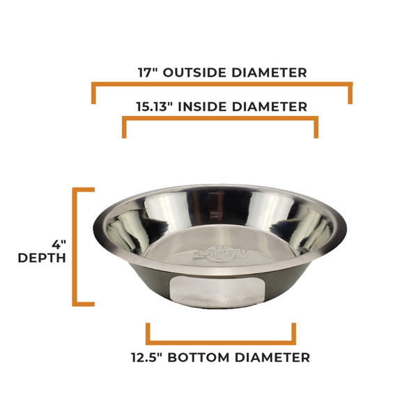 Dimensioned X-Large Kick Ash Can