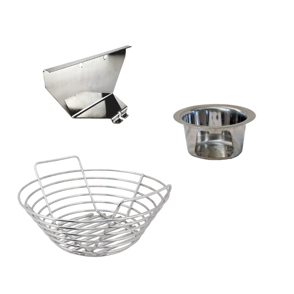 Small Big Green Egg Bundle - Basket, Can and Divider