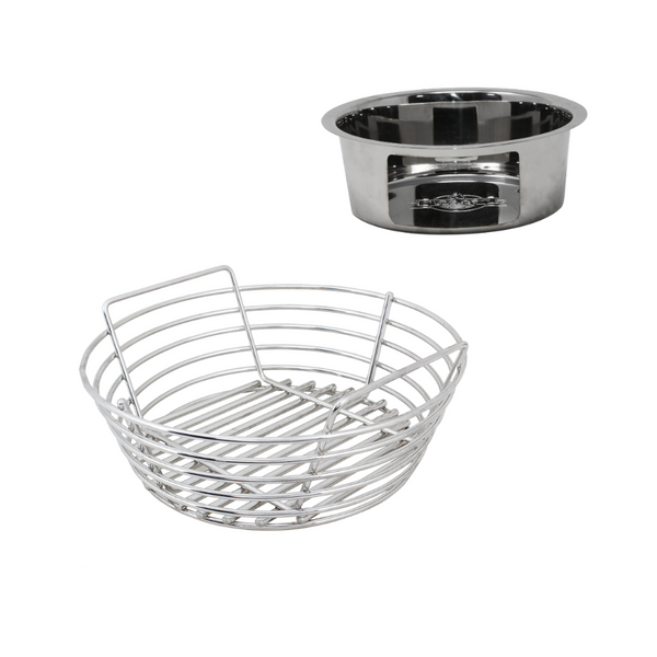 thumbnail image 2 of Kamado Joe Charcoal Basket For Joe Jr. Grill - Stainless Steel, With Divider For Multiple Cooking Zones 2 of 13