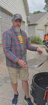 Video explaining the placement of the Kick Ash Basket, KAB-BKT-C1912, inside the Spider Huntsman Grill